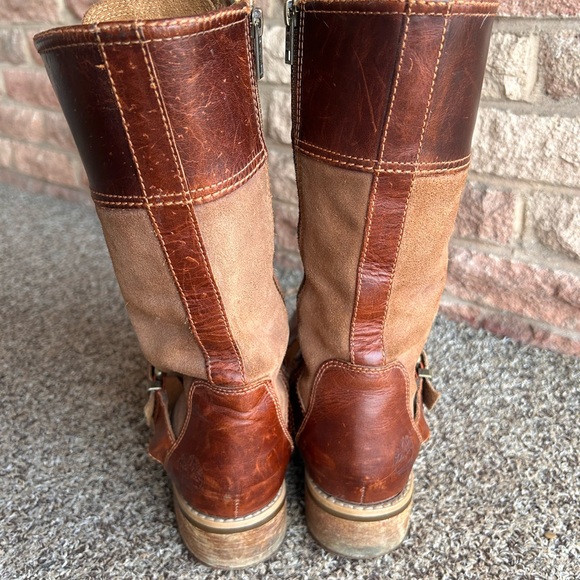 Timberland Earthkeeper Bethel Mid lace Boots size 9 Brown Distressed Leather - Picture 7 of 12